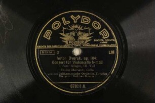 Konzert für Violoncello h-moll: op. 104 : 1. Satz: Allegro, III. Teil