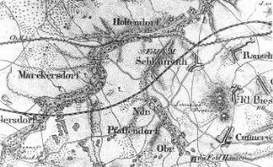 Markersdorf. Topographische Karte vom Preußischen Staate, Bl. 266 Görlitz, aufgen. 1815, grav. 1827, Nachträge 1866