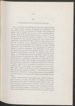 XII - La expresión de los fenómenos sociales