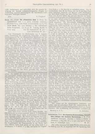 38-39 [Rezension] Schermann, Theodor, Die allgemeine Kirchenordnung, frühchristlicher Liturgien und kirchliche Überlieferung. 2. Teil: Frühchristliche Liturgien