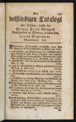 125-160, Drittes Suplement