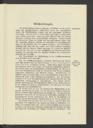 Abschreibungen.