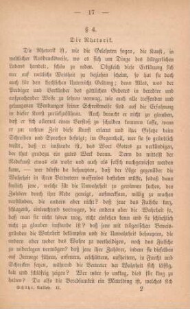 § 4. Die Rhetorik