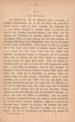 § 4. Die Rhetorik