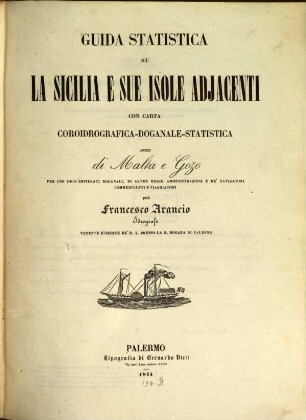 Guida statistica su la Sicilia e sue isole adjacenti