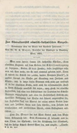 1-20 Zur Charakteristik römisch-katholischer Exegese