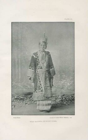 Plate VI. Shan Sawbwa in court dress