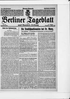 Berliner Tageblatt und Handels-Zeitung, Morgen-Ausgabe