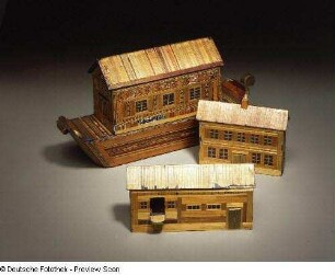 Miniaturen (Arche? und Häuser) : Miniaturen (Arche? und Häuser). Dresden: Kunstgewerbemuseum