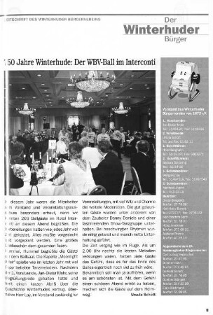 750 Jahre Winterhude: Der WBV-Ball im Interconti