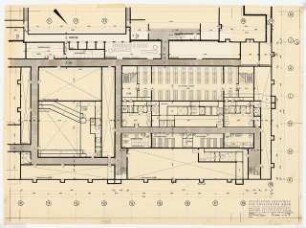 Chemische Institute der Universität Köln: Hörsäle Grundriss KG, 1:100