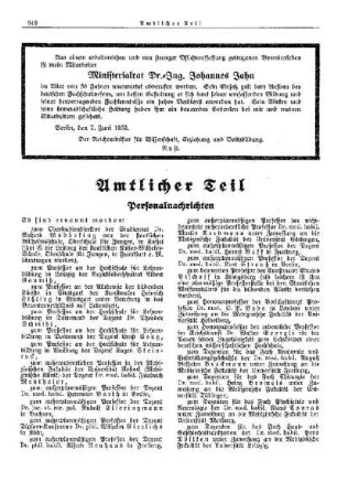 [Todesanzeige Dr.-Ing. Johannes Jahn]
