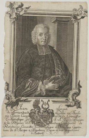 Bildnis des Johann Lorenz Fortenbach