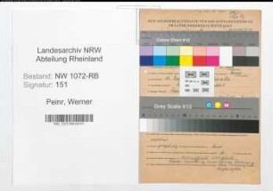 Entnazifizierung Werner Peine , geb. 24.12.1896 (Geschaeftsfuehrer)