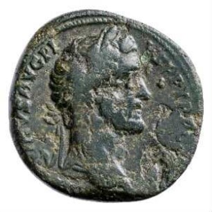 Münze, Sesterz, 145 - 161 n. Chr.