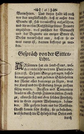Gespräch von der Sitten-Lehre.
