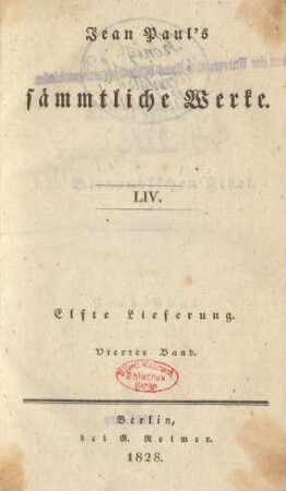 Bd. 54 = Lfg. 11, Bd. 4: Leben Fibel's, des Verfassers der Bienrodischen Fibel