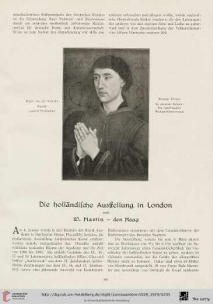 10/11: Die holländische Ausstellung in London, [1]