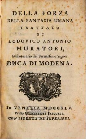 Della forza della fantasia umana