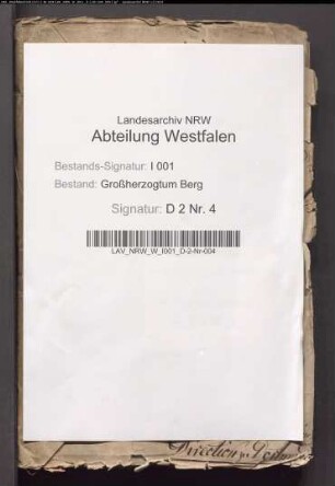 Verschiedene Gegenstände, das aufgehobene Stift Freckenhorst angehend