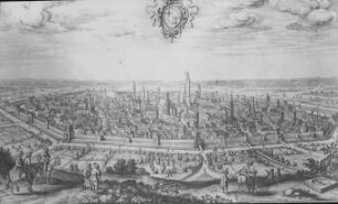 Bologna, Ansicht von Bologna, Topogr. Italiae; Merian, Matthäus