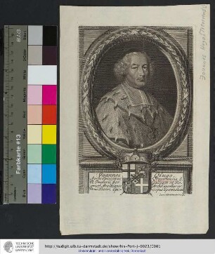Joannes Hugo, Archi Episcopus Trevirensis S. R. Imperii per Galliam et Regnum Arelatense ArchiCancellarius Princ. Elector, Episcopus Spirensis. etc