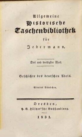 Geschichte des deutschen Adels, 4