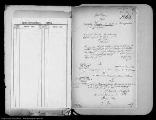 Berechtsame der Braunkohlenmutung "Louise die Erste" bei Königswalde (heute: Lubniewice), Kr. Ost-Sternberg