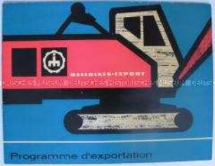 Werbe-Schrift des Maschinen-Export Deutscher Innen- und Außenhandel in französischer Sprache