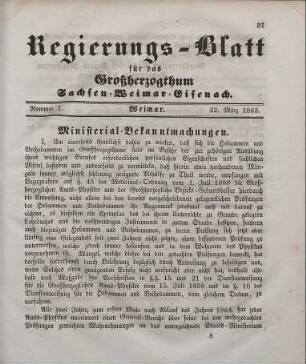 Nr. 7 : 22. März 1863