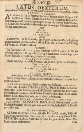Latus dexterum.