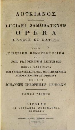 Lukianos, 1. Somnium [u.a.]