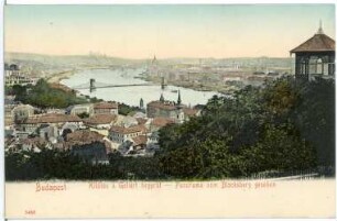Budapest. Panorama, vom Blocksberg gesehen (rechts)