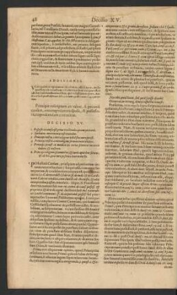 Decisio XV.