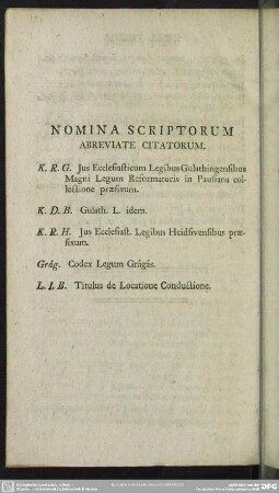 Nomina Scriptorum Abreviate Citatorum
