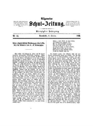 Ueber religiös - sittliche Belehrungen (über's Gebet) bei Kindern vom 4. - 6. Lebensjahre