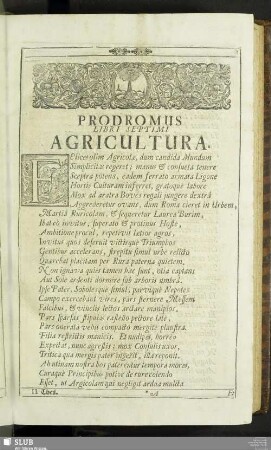Prodromus Libri Septimi Agricultura