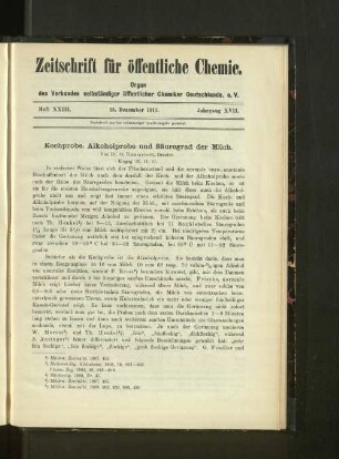 Heft XXII. 15. Dezember 1911. Jahrgang XVII.