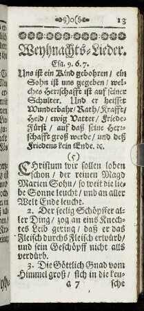 Weynachts-Lieder.