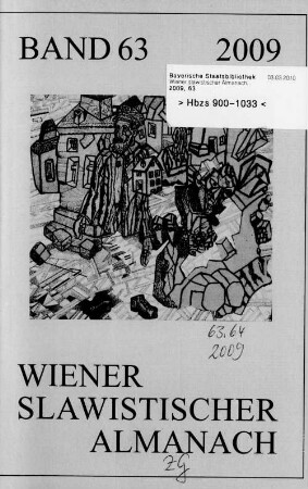 Wiener slawistischer Almanach, 63. 2009