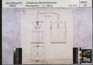 Gersdorfer Steinkohlenbauverein, Fördergestelle für zwei Wagen