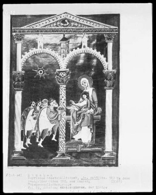 Evangeliar Kaiser Ottos III. aus dem Bamberger Dom — Anbetung der Könige, Folio 29recto
