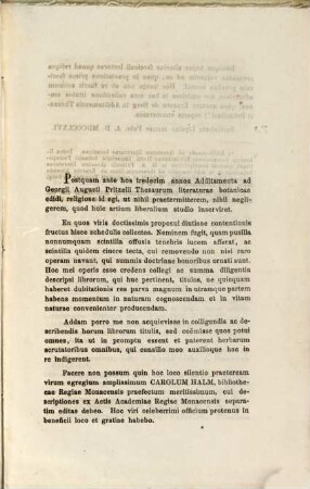 Additamenta Ad Georgii Augusti Pritzelii Thesaurum Literaturae Botanicae. 2