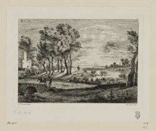 Sonnenaufgang, Blatt 5 der Folge "Zehn Landschaften"