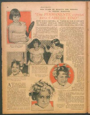 "Una permanente especial para cabello fino" : Una clase de belleza por semana