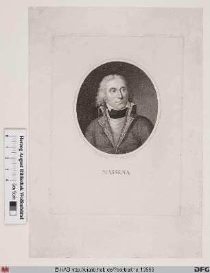 Bildnis André Masséna, 1808 duc de Rivoli, 1810 prince d'Essling