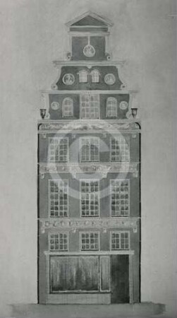Skizze von Bürgerhaus Langgasse 38 in Danzig