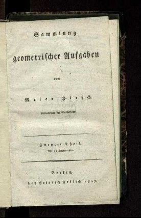 Th. 2: Sammlung geometrischer Aufgaben. Th. 2