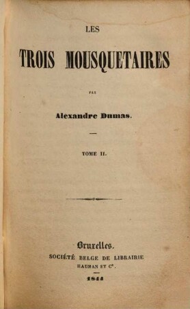 Les Trois Mousquetaires, 2