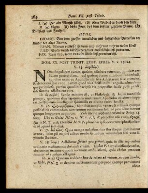 Dom. XX. Post Trinit. Epist. Ephes. V. v. 15-21.